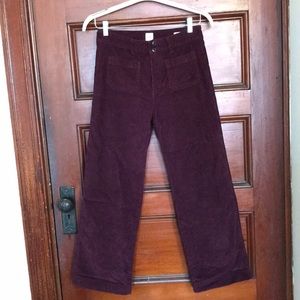 Corduroy wide leg pants